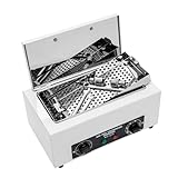 MINRS 300W Heißluftsterilisator Trockene Hitze Sterilisator Desinfektion 220℃ mit Timer Neu Sterilisationsgerät Nagel Werkzeug Sterilisator, für Schönheitssalonsn, Nagelstudios, Friseurläden