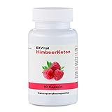 Exvital HimbeerKeton, 90 Kapseln in Premiumqualität, 100% pures Keton, Hochdosiert, 1er Pack (1x 45g)