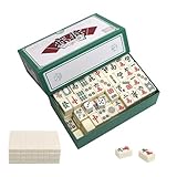 TGKYK Majongsteine Spiel, Mini Mahjong Set, Traditionelles Chinesisches Majong Spiel mit 144 Majong Spielsteine und Würfeln, Mahjong Game, Mahjong Brettspiel für Familie Reise Spiel Party Family Games