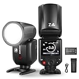 NEEWER Z2PRO-S 2.4G TTL Round Head Blitz Speedlite Kompatibel mit Sony, Drahtlos Kompatibel mit Godox, 76Ws 1/8000s HSS, Upgraded UI, TTL/M TCM Schalter, 7.2V/3000mAh Batterie, 600 Full Power Flash