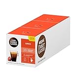 NESCAFÉ Dolce Gusto Lungo Kaffeekapseln (100 Prozent Arabica Bohnen, Feine Crema und kräftiges Aroma, Schnelle Zubereitung, Aromaversiegelte Kapseln) 3er Pack (3 x 16 Kapseln)