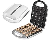 Zilan Nussbäcker | Oreschki Maker | Cool-Touch-Griffe | 1400 Watt | Antihaftbeschichtung | Modern, Schwarz