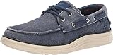 Skechers Herren Status 2.0 Lorano Mokassin, Navy Canvas, 43 EU