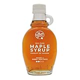 MapleFarm - Reiner kanadischer Ahornsirup Amber Klasse A Bernsteinfarbener reichhaltiger Geschmack - Flasche 189 ml (250 g) - maple syrup - Ahornsaft