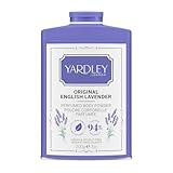 Yardley London – Parfümierter Körperpuder mit Original englischem Lavendel, Talkumpuder für Frauen zur Geruchskontrolle und gegen Hautreizungen, Original englischer Lavendel-Staubpuder, 200g