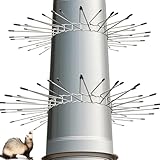 Katzenabwehrgürtel, 2er Marderabwehrgürtel für Fallrohre, Marderabwehr aus Galvanisiertem Stahl für Haus, Durchmesser Ø 100 mm bis Ø 130 mm, Marderschreck Waschbär Abwehr Marderschutz