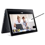Acer TravelMate Spin B3 (TMB311RN-31-P5KK) Schüler Convertible Notebook 11 Zoll Windows 10 Pro-FHD IPS Display,Intel Pentium N5030,4 GB DDR4 RAM,128GB SSD, M.2 PCIe SSD,Intel UHD Graphics 605, Schwarz