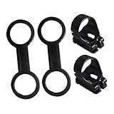 DINHEAROM 4 Stück Teiliges Schnorchelhalter aus Langlebigem Silikon und Abs Verstellbar und Schnell Montierbar Kompatibel mit Ovalen Schnorchel und Belüftungsrohren für Taucher und