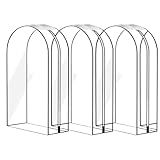 Kleidersäcke zur Aufbewahrung, 3 x transparente Kleidertasche mit Reißverschluss, staubdichter Kleiderschutz, Kleideraufbewahrung für Jacken, Hemden