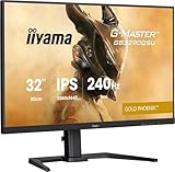 iiyama G-Master Gold Phoenix GB3290QSU-B1 80cm, 31,5' IPS LED 240Hz Gaming Monitor QHD HDMI DP USB3.2 USB-C 1ms FreeSync Premium HDR Höhenverstellung Pivot schwarz