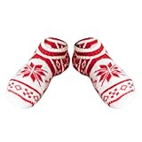 Cihdmfb Kuschelsocken Damen Winter Super Thick Couple's Home Short Shoes And Socks Lamb's Wool Warm Rutschfeste Hausschuh Socken Dicke Pantoffel Socken Winter Weihnachtssocken Geschenk(C Rot)