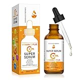 20% Vitamin C Serum mit Hyaluronsäure für Gesicht & Dekollete, Vitamin C Anti-Aging Gegen dunkle Flecken und müde Haut (30ML)