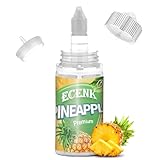 Lebensmittelaroma, Food Flavour Drops - Ananas 30ml Konzentriertes Lebensmittel Flavor Oil Aromaöl zum Backen, Kochen - Flüssiger Lipgloss Flavoring Oil für Getränke, mit 100ml-DIY-Flasche