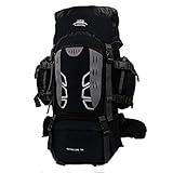 Mooedcoe 75L Trekkingrucksäck Große Kapazität Bergsteigen Rucksack Wanderrucksack Outdoor-Reisen Bergsteigen Klettern Camping Rucksack