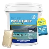 LMJP Teichklärer-Behandlung – 12 Packungen natürliches Teichwasser klar für Seen im Freien – nützliche Enzyme zur Verbesserung der Wasserklarheit und Beseitigung von Gerüchen – behandelt bis zu 144000