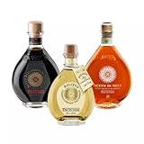 Tris Due Vittorie: Balsamico Essig Oro, Weißer Dolceto und Apfelessig im Barrique gereift 250 ml x 3