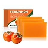 Natürliche Presimmon Soap, Kaki Seife, Kaki Seife von Entfernung Körpergeruch und Moisturizing, Feuchtigkeitsspendende& Aufhellende Badeseife, Tiefenreinigung für Gesicht& Körper, Peeling (3)