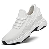 TBloevwlh Hallenschuhe Jungen 37, Skater Schuhe, Diabetiker Schuhe Herren, Merino Outdoor Herren Sportschuhe, Winterschuhe Mit Klettverschluss, Sneaker Weiß, Joggingschuhe Sports & Shoes, 45,
