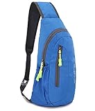 Gisdanchz Sling Rucksack Herren Klein, Schultertasche Umhängetasche Sporttasche Crossbodoy Slingbag Crossbag Mini Backpack Chest Bag Sling Bag Herren Wasserdicht Sport Brusttasche Damen Klein, Blau