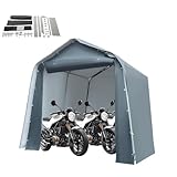 Lagerzelt 2,4 x 2,4 m, Garagenzelt, Multifunktionales Zelt, 2000MM Wasserdichtes Geräteschuppen, Innenraum des Schuppens 5,7 m², Sonnenschutz, Carport für Außenbereich Terrasse Garten