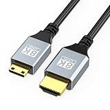 Hkfgdjdl HDMIkompatibler Stecker auf HDMI-kompatibler Stecker, Videokabel, 8K @ 60Hz, schnelles Speed-Kabel mit Ethernet für Kamera, HDTV, Laptop