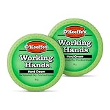 O'Keeffe's Working Hands, 96g Tiegel 2 Pack - Handcreme für extrem trockene, rissige Hände | Erhöht sofort den Feuchtigkeitsgehalt, bildet eine Schutzschicht und verhindert Feuchtigkeitsverlust