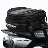 E-riding Motorrad-Hecktasche, klein, 12L-15L, erweiterbar, wasserdicht, Motorrad-Rücksitz-Gepäcktaschen mit wasserdichter Abdeckung, für die meisten Motorräder