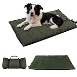 Voarge Hundedecke für unterwegs,wasserdicht rutschfeste Hundedecke,Hundekissen für Reise Camping Outdoor,110 x 68cm