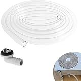 MoSundi AC-Ablaufschlauch-Set mit Anschluss und Klemme für Fensterklimaanlage oder Mini-Split, flexibles auslaufsicheres 1,8 m Ersatzrohr