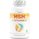 MSM 2000mg - 365 Tabletten - Mit natürlichem Vitamin C aus Acerola - Ohne Zusätze - 6 Monate Vorrat - Hochdosiert - Laborgeprüft - Vegan