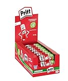 Pritt Klebestift, sicherer und kinderfreundlicher Kleber für Kunst und Bastelarbeiten, starker Klebstoff für Schule & Bürobedarf, 24x43g Pritt Stift