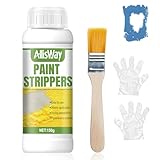 Allisway Paint Stripper, Lackentferner, Abbeizer, Kraftvoller Abbeizer, Hochwirksam beim Entfernen Verschiedener Farbschichten, Geeignet für Metall-, Holz- und SteinoberfläChen, 150g