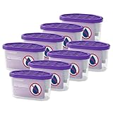 Wessper Luftentfeuchter Ohne Strom, Lavendel Raumentfeuchter mit Granulat 400 ml, Entfeuchter für Räume bis zu 9 m² reduziert Feuchtigkeit und Schimmel- 8 Stück