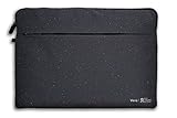 Acer Vero Laptophülle - Laptoptasche 15.6 zoll, Notebook, Tablet, Laptop Tasche, aus 100% RPET Material, Schutz vor Schmutz und Stoßschäden, Fronttasche, schwarz