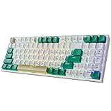 Redragon K643WGC 90% Mechanische Gaming-Tastatur, RGB-Hintergrundbeleuchtung und Makro anpassbar mit Zahlenpad, 94 Hot-Swap-Tasten USB-C Kabel/Bluetooth/2.4G Tastatur