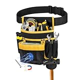 Kleemeiero Werkzeuggürtel Herren Magnetische Werkzeugtasche mit 13 Taschen Abnehmbare und Verstellbare Werkzeug Gürteltasche Arbeitsgürtel Handwerker Gürtel für Elektriker, Schreiner, Bauarbeiter