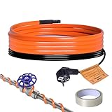 Plutohiker frostschutz heizkabel 4M, Selbstregulierendes temperatur heizkabel für Metall-/Kunststoff wasserleitung, pflanzen,palmen,wasserhahn, wasserpumpe