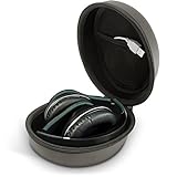 iGadgitz U5415 Hartschalenkoffer mit Reißverschluss für Over-Ear-Kopfhörer (Eva) Schwarz