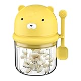 Kompakter kabelloser Zerkleinerer für Knoblauch, Multifunktions-Küchenmaschine robust mit Behälter zum Zerkleinern von Gemüse, Zwiebeln, Fleisch, Obst und Nüssen