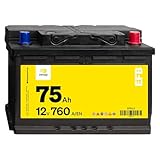 Denagi EFB 12V 75Ah Autobatterie 760A/EN Starterbatterie, Start-Stopp & Standheizung geeignet, absolut wartungsfrei