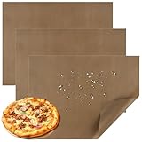 Dauerbackfolie, 5er Set Backpapier Wiederverwendbar, 30 x 40cm Dauerbackfolie für Backofen, Backfolie Hitzebeständig Antihaftbeschichtet Zuschneidbar für Backen Bügeln