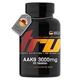 AAKG 3000mg Tagesdosis - 120 Tabletten - Hochdosiert - L-Arginin-Alpha-Keto-Glutarat - Pre-Workout Supplement - TRU Sports Nutrition - 100% Vegan | Herstellung & Laborprüfung in Deutschland
