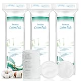 Premium Makeup Wattepads 300 stück 100% Reine Hypoallergen Fusselfrei Wattepads zum Gesicht,Augen Sauber