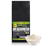 Sportline Bio Reisprotein 1 kg, 85% hoher Eiweiß Gehalt, pflanzliches Protein pur aus braunem Reis gekeimt