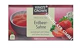 KING'S CROWN Früchtetee, Erdbeer-Sahne mit fruchtigem Erbeer- und feinem Sahne-Geschmack 1x60g