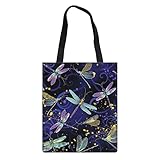 Wanyint Canvas Umhängetasche Tote Bag Print Handtasche Schulter Damen Geldbörse Messenger Satchel Shopping Frauen Schultertasche Casual Handtaschen Große Kapazität Satchel Messenger Bag Mädchen