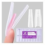 Gelike ec Professional Dual Nail Forms für Builder-Gel: Sandwich Design Nagelformen 240 Stück 15 Größen - Für Makellose Gel Verlängerungen - Einfach für DIY & Salon - Ballerina