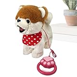 Roboterwelpe | interaktive Plüschhunde | Roboterwelpe Tierimitat – für Jungen Mädchen Schlafzimmer Haus Reise Wohnzimmer Garten Innen Klassenzimmer Geburtstag