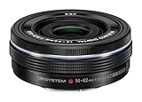 OM SYSTEM M Zuiko Digital 14-42mm F3.5-5.6 EZ Objektiv,Standardzoom, geeignet für alle MFT-Kameras (Olympus OM-D und Pen Modelle, Panasonic G-Serie), schwarz
