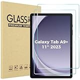 ProCase 2 Stück Schutzfolie für Samsung Galaxy Tab A9+ /A9 Plus 11 Zoll 2023 (SM-X210), 9H Gehärtetes Glas Displayschutz Screen Protector für 11' Galaxy Tab A9 Plus/A9+, Schutzglas für Tab A9 Plus/A9+